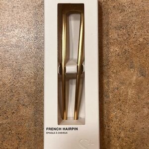 NWT Seint gold French hairpin